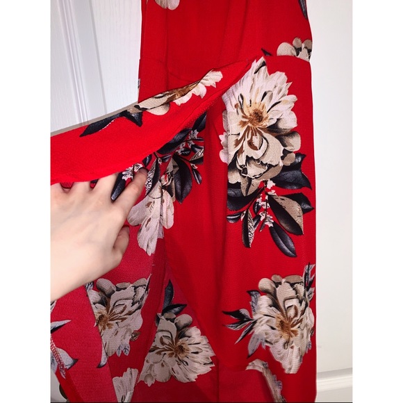 Floral High Low Off Shoulder Dress - Picture 5 of 6